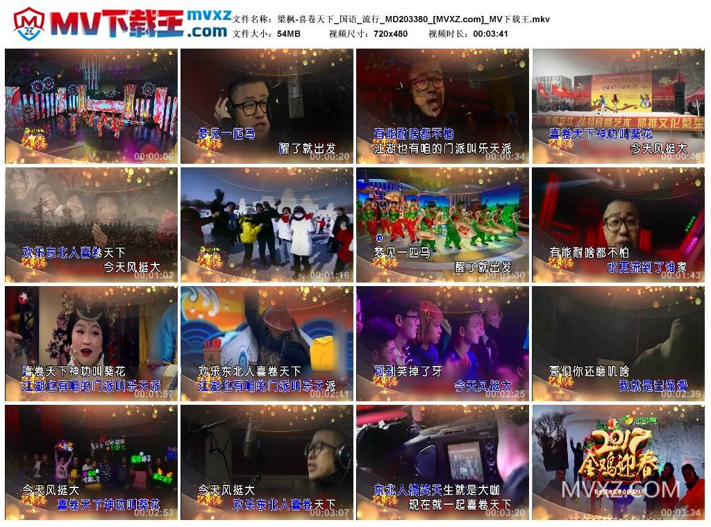 梁枫-喜卷天下_国语_流行_MD203380